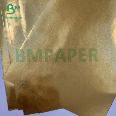 70 গ্রাম ভিজা প্রতিরোধের গোল্ডেন অ্যালুমিনিয়াম ধাতব বিয়ার লেবার কাগজ
