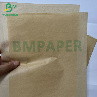 ফুড ব্যাগ পেপার 32gsm 40gsm চমৎকার তেল সুরক্ষা Kraft কাগজ