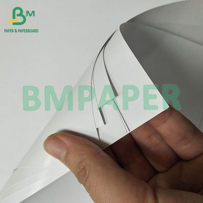 প্যাকেজিং লেবেল জন্য 80GSM সাদা একক চকচকে একপাশে আবৃত লেবেল কাগজ