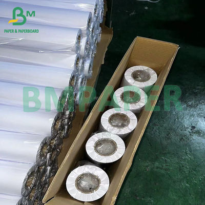 20LB 24 &quot;× 150&quot; CAD INK JET ROLLS Bond সাদা 80gsm প্লট্টার কাগজ ইঞ্জিনিয়ারিং কাগজের জন্য