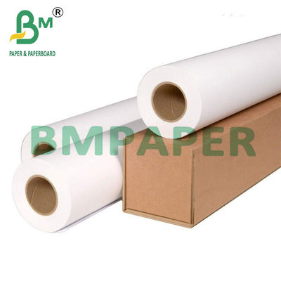 24&quot; 36&quot; X 500ft 80g প্লটার পেপার রোল 2&quot; কোর ইনকজেট প্রিন্টারের জন্য