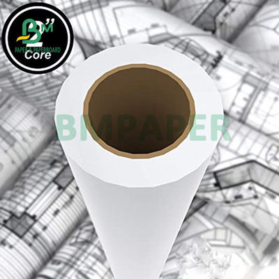 ইঙ্কজেট প্লটারের জন্য 20 পাউন্ড বন্ড পেপার 30&quot; 36' x 500ft 3&quot; কোর 92 উজ্জ্বল সাদা