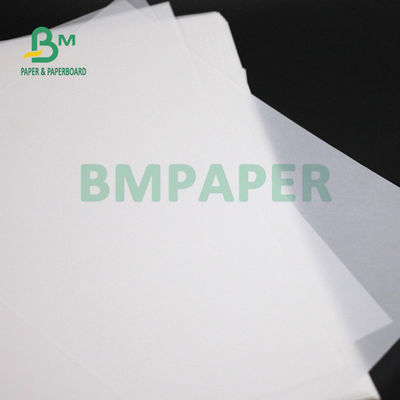 80gsm 113gsm স্কেচিংয়ের জন্য স্বচ্ছ সাদা ট্র্যাকিং পেপার 610mm x 914mm