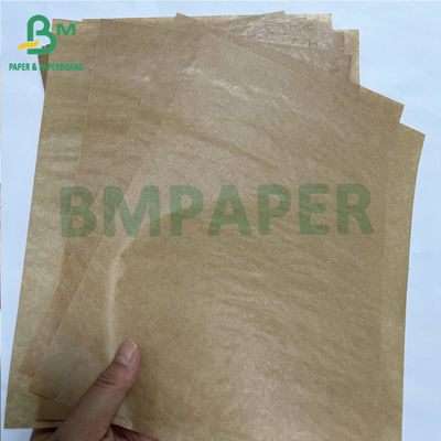পুনর্ব্যবহারযোগ্য 40 গ্রাম প্রিমিয়াম একপাশের চকচকে বাদামী ক্রাফট ব্যাগ কাগজের রোল