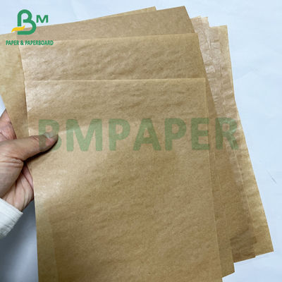 পুনর্ব্যবহারযোগ্য 40 গ্রাম প্রিমিয়াম একপাশের চকচকে বাদামী ক্রাফট ব্যাগ কাগজের রোল
