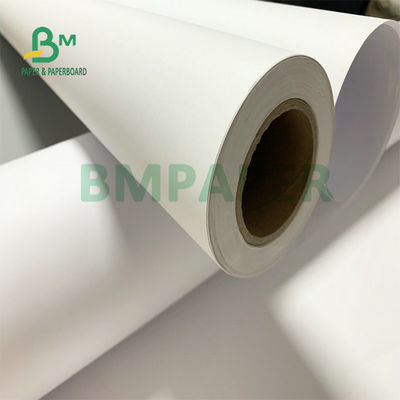 20# 24# 28# প্রশস্ত ফরম্যাট ইনকজেট বন্ড পেপার 20lb 24lb Uncoated CAD Plotter Paper