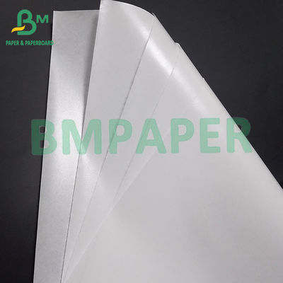 30gsm 60gsm খাদ্য গ্রেড একক পাশের চকচকে সাদা ক্রাফট কাগজ প্যাকেজিং পণ্যের জন্য