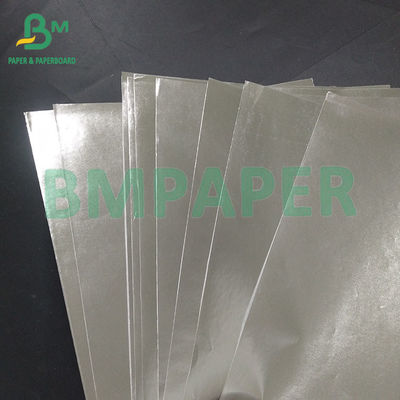 70gm 763mm সিলভার ওয়াটারপ্রুফ এবং ডুবযোগ্য অ্যালুমিনিজড বিয়ার লেবেল পেপার রোলস
