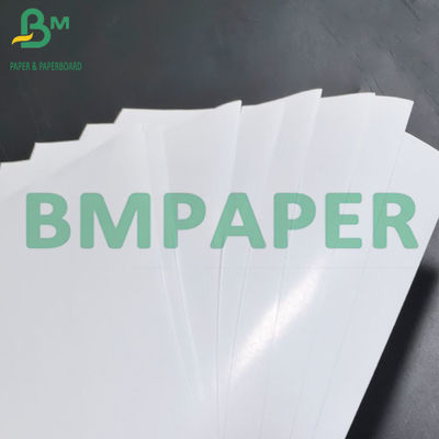 75um সাদা আঠালো পিপি স্টিকার পেপার সঙ্গে 80g লাইনার চকচকে কাগজ