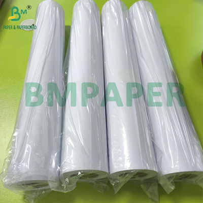 24 X 150 CAD কাগজ রোলস, 20 পাউন্ড বন্ড কাগজ 2&quot; কোর CAD কালি জেট প্রিন্টিং