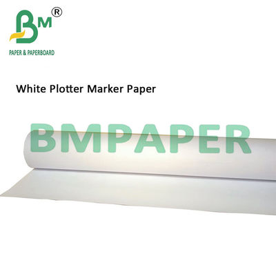 45gsm প্রস্থ 1.62m পোশাক উৎপাদনের জন্য সাধারণ সাদা প্লটটার মার্কার কাগজ