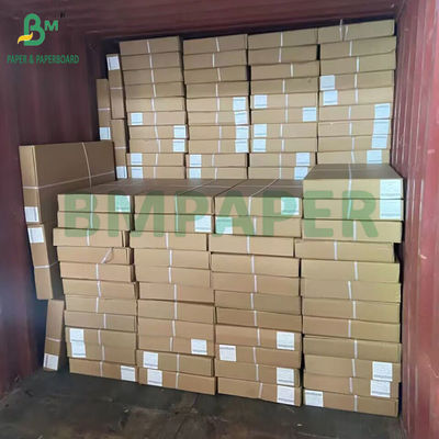 ইঙ্কজেট প্রিন্টারের জন্য 20LB প্রশস্ত বিন্যাসের অ-আচ্ছাদিত সাদা বন্ড কাগজের রোল 24 &quot;x 150&quot;