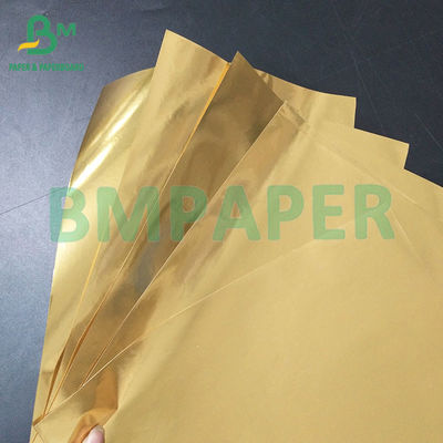 70gsm 763mm মুদ্রণযোগ্যতা সিলভারি ভিজা শক্তি অ্যালুমিনিজড বিয়ার লেবেল হলোগ্রাফিক কাগজ