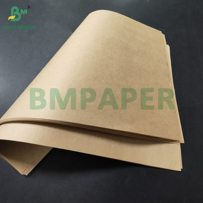 ময়দার প্যাকেজিং ব্যাগের জন্য 50 গ্রাম ব্রাউন ক্রাফট পেপার 715 মিমি উচ্চ ফাটানোর শক্তি