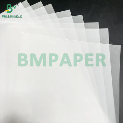50 83 জিএসএম মসৃণ সাদা অর্ধ-স্বচ্ছ স্থানান্তর কাগজ রোল 880mm x 40m