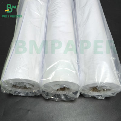রোল হোয়াইট অঙ্কন কাগজ 20# 48 ইন X 50 Yds CAD বন্ড কাগজ uncoated