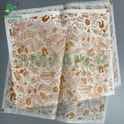 40 গ্রাম 50 গ্রাম একপাশে মোম আবৃত কাগজ খাদ্য গ্রেড প্যাকেজিং কাগজ সাদা কালো ক্রাফ্ট কফি রঙ