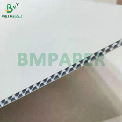 প্যাকেজ বাক্সের জন্য 2ply 3ply সাদা corrugated বোর্ড 100g + 100g + 100g ই এফ ফ্লুট