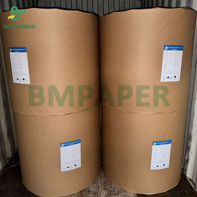 ক্রাফ্ট বোর্ড 320g + 20g PE প্রাকৃতিক বাদামী খাদ্য কাপ কাগজ 32 &quot;রোলস 3&quot; কোর 32 1 মিটার বাইরের ব্যাসার্ধ