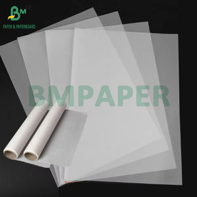 50gsm 73gsm স্ক্র্যাপবুকিংয়ের জন্য স্বচ্ছ ট্র্যাকিং পেপার ভাল দৃঢ়তা A0 A1