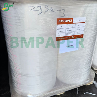 কাস্টম লোগো মুদ্রিত বায়োডেগ্রেডেবল 28gsm হোয়াইট ফুড-গ্রেড স্ট্রা প্যাকেজিংয়ের জন্য পৃথক পানীয় স্ট্রা প্যাকেজিং
