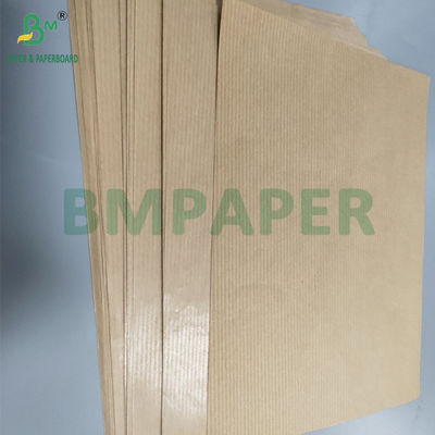 60 গ্রাম রিবেড ব্রাউন কারুশিল্প কাগজ উপহারের জন্য প্যাকেজিং অশ্রু প্রতিরোধী 70 x 100 সেমি