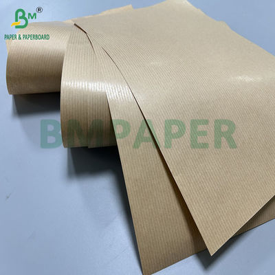 প্যাকেজিংয়ের জন্য 60 গ্রাম 30 ইঞ্চি প্রস্থ 1 পাশ এমজি খাঁটি বাদামী রিবেড ক্রাফ্ট পেপার