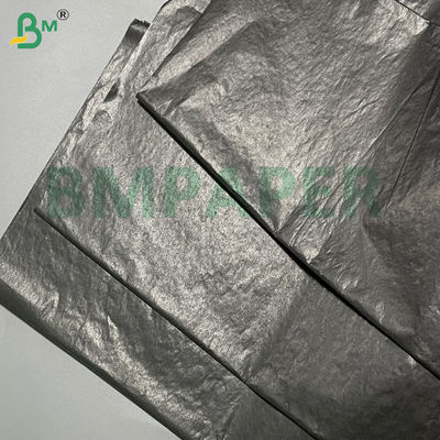 30 জিএসএম চকচকে কালো মঙ্গো সুরক্ষা ব্যাগ কাগজ একক পাশ চকচকে অভ্যন্তরীণ স্তর জন্য সানপ্রুফ ফল কভার রোল