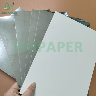 400gsm 425gsm সিলভার মিরর কার্ডস্টক প্যাকিং বক্সের জন্য চকচকে ধাতব কাগজ