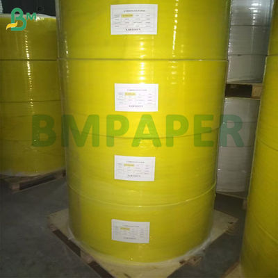 কার্বনহীন স্ব কপি কাগজ রোল 60gsm সাদা সিবি রঙিন সিএফবি সিএফ 594mm