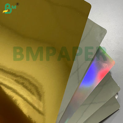 240gsm 250gsm ধাতব চকচকে ভাঁজ প্রতিরোধের রঙিন উপহার বাক্সের জন্য ধাতব স্বর্ণ / রৌপ্য কার্ড বিলাসবহুল প্যাকিং