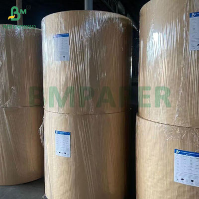 40GSM 50GSM 60GSM স্ট্রিপড রিবড ব্রাউন ক্রাফট পেপার রোলস 750MM 1000MM