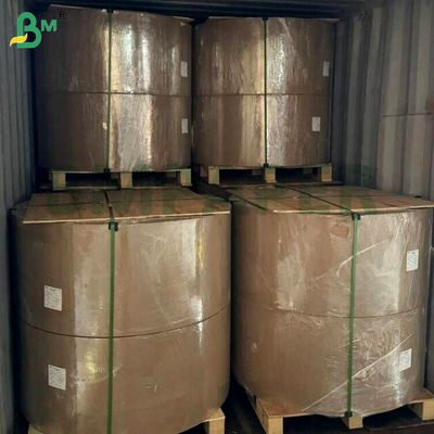 43gsm নমনীয় শ্বাস প্রশ্বাসের লাল রেখাযুক্ত ক্রাফ্ট পেপার রোল 750mm 800mm উপহারের মোড়ক জন্য