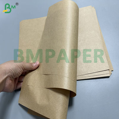 50 গ্রাম 60 গ্রাম 80 x 1100 মিমি ফুড গ্রেড স্ট্রিপড ক্রাফট পেপার ফুড ওভারপ্যাকিং ব্যাগের জন্য