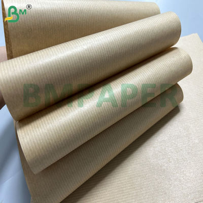50 গ্রাম 60 গ্রাম 80 x 1100 মিমি ফুড গ্রেড স্ট্রিপড ক্রাফট পেপার ফুড ওভারপ্যাকিং ব্যাগের জন্য