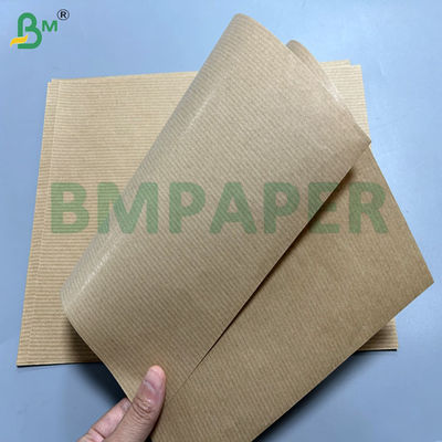৬০ গ্রাম ৭০ গ্রাম পুনর্ব্যবহৃত লম্বা ফাইবার রিবেড ক্রাফট পেপার রোলস ফর ফুড ব্যাগস ৭০ সেমি ৮০ সেমি