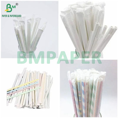 খাদ্য সুরক্ষিত স্ট্রা প্যাকেজিং কাগজ 24gsm একক স্ট্রা প্যাকেজিং জন্য