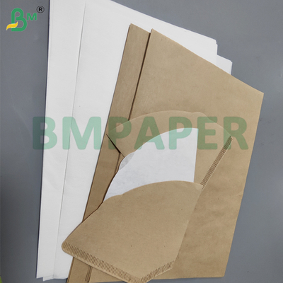 ৫০জিএসএম সাদা এবং বাদামী কফি ফিল্টার পেপার ড্রিপ কফিমেকারের জন্য, স্বাদহীন