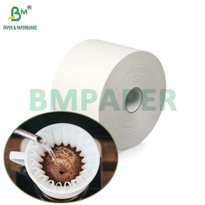 ফুড গ্রেড ব্লিচড অব্লিচড 40GSM 50GSM কফি ফিল্টার পেপার রোল 1200mm