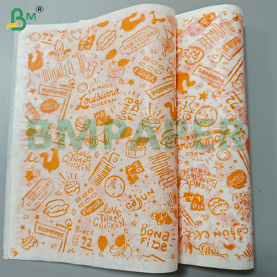 স্যান্ডউইচ প্যাকেজিংয়ের জন্য 30Gsm গ্রীস প্রতিরোধী মোমের কাগজের রোলস