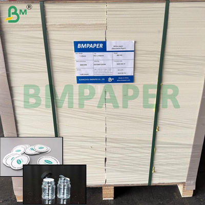 110gsm 130gsm বোতল ক্যাপ আস্তরণের কাগজ পানীয় শিল্প তাপ সীল জন্য