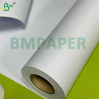80 গ্রাম 610 * 50 মি Uncoated সাদা ভাল কালি শোষণ CAD প্লট্টার কাগজ