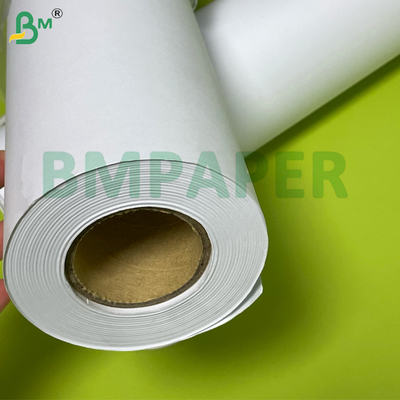 80 গ্রাম 610 * 50 মি Uncoated সাদা ভাল কালি শোষণ CAD প্লট্টার কাগজ