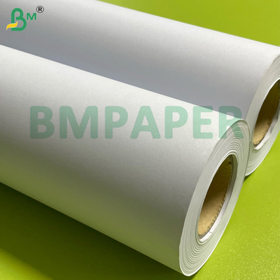 80 গ্রাম 610 * 50 মি Uncoated সাদা ভাল কালি শোষণ CAD প্লট্টার কাগজ
