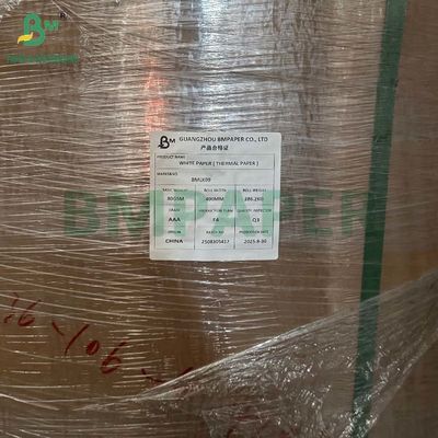 মসৃণ পৃষ্ঠ 60gr 65gr 70gr BPA মুক্ত তাপ সংবেদনশীল কাগজ তাপ রোল