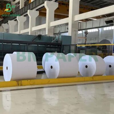 জলরোধী 70g 80g সরাসরি তাপীয় লেবেল স্টিকার জন্য মুখ কাগজ রোলস