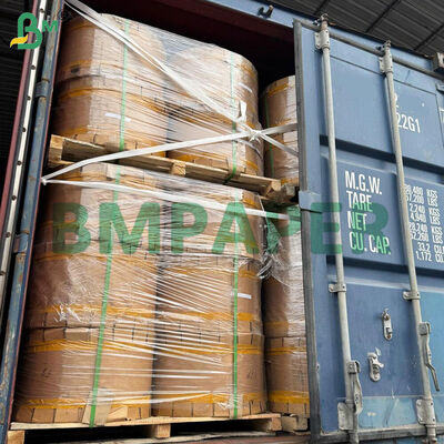 ফলের ব্যাগের জন্য একপাশের গ্লাসযুক্ত খাদ্য কাগজ অভ্যন্তরীণ স্তর সাদা কালো লাল রঙ