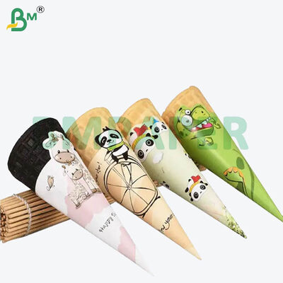 80 গ্রাম ফুড গ্রেড হোয়াইট ফ্রিজিং আইসক্রিম পেপার ফর কনস প্যাকেজিং