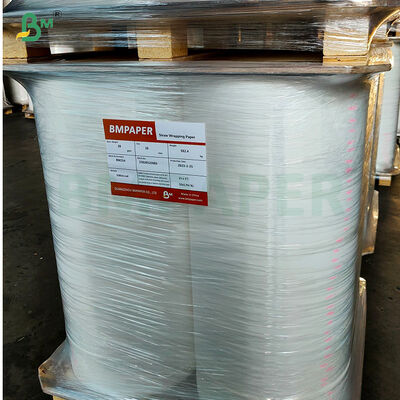 24g 28g সাদা রঙের পানীয়ের স্ট্র  কাগজ মোড়ানো 30মিমি 32মিমি 35মিমি