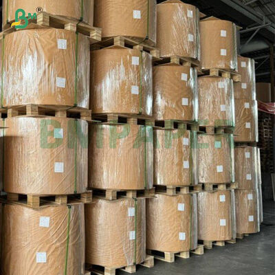 ৪০জিএসএম একপাশে গ্লসি পিওর হোয়াইট মেশিন গ্লেজড ক্রাফট পেপার রোলে